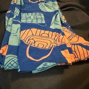 LuLaRoe Blue and Orange Leggings